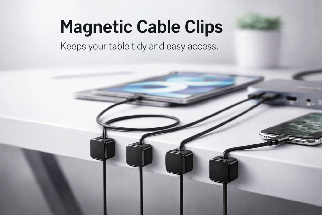 Vivere Home Premium Magnetic Cable Organizer Clips