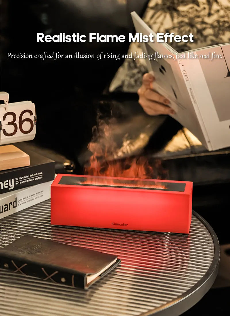 VivereHome Flame Air Humidifier & Aroma Diffuser