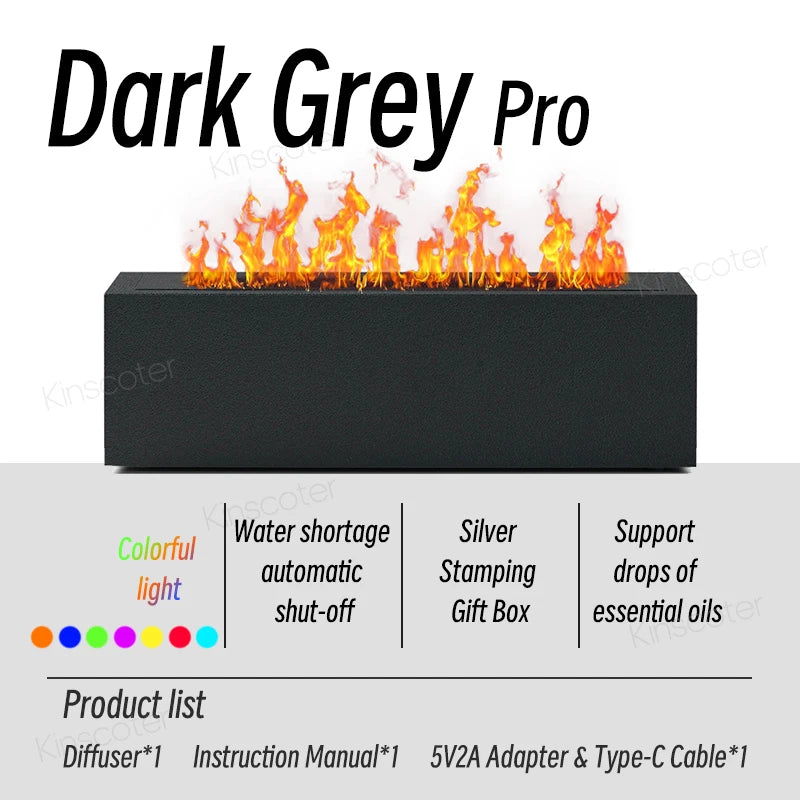 VivereHome Flame Air Humidifier & Aroma Diffuser