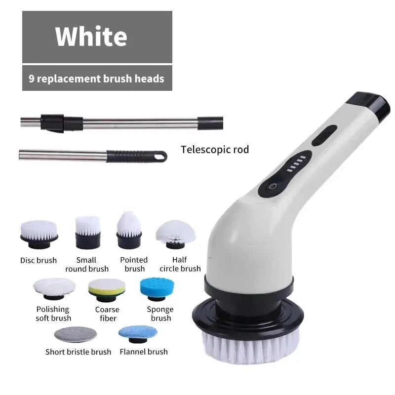 VivereHome 9-in-1 Electric Spin Cleaning Brush