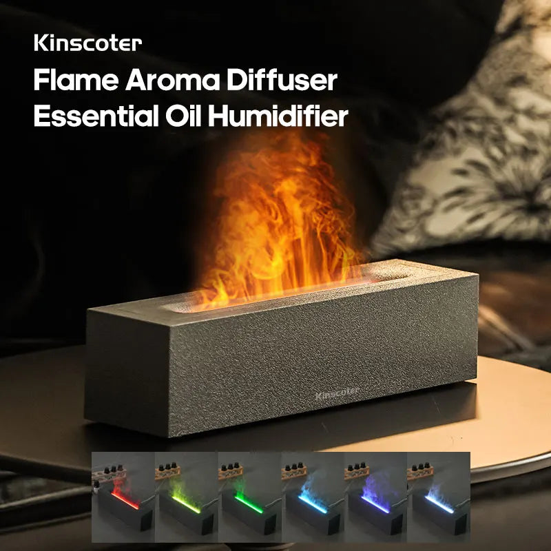 VivereHome Flame Air Humidifier & Aroma Diffuser