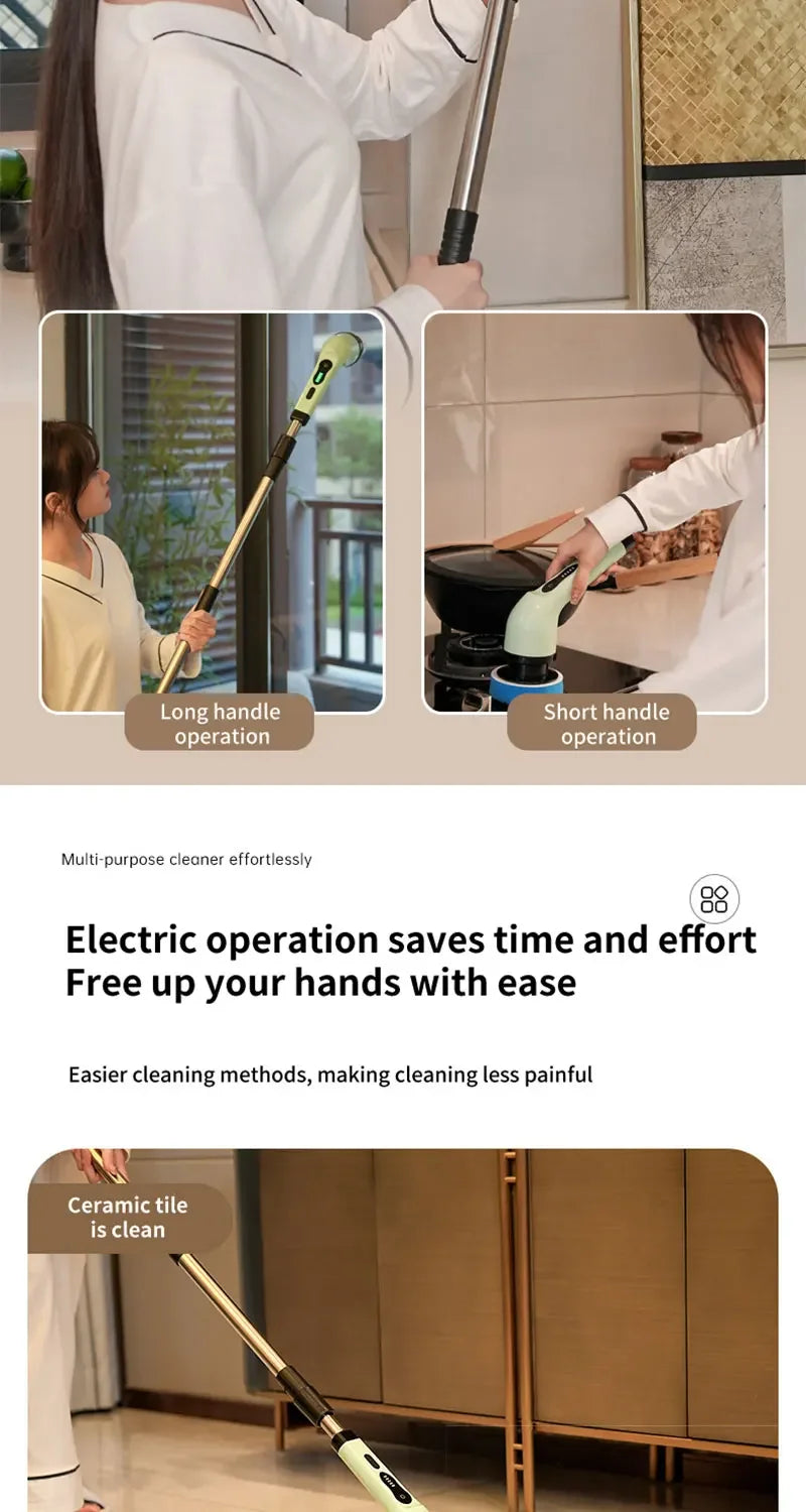 VivereHome 9-in-1 Electric Spin Cleaning Brush