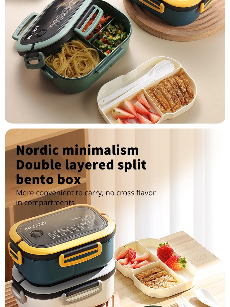 VivereHome Double-Layer Lunch Box
