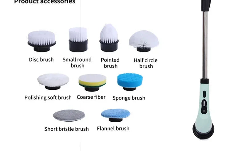 VivereHome 9-in-1 Electric Spin Cleaning Brush
