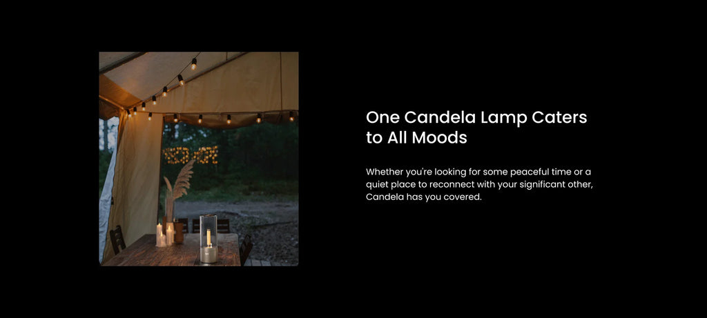 VivereHome™ Luminé Candela Ambient Table Lamp