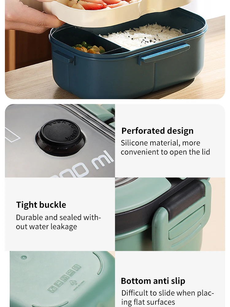 VivereHome Double-Layer Lunch Box