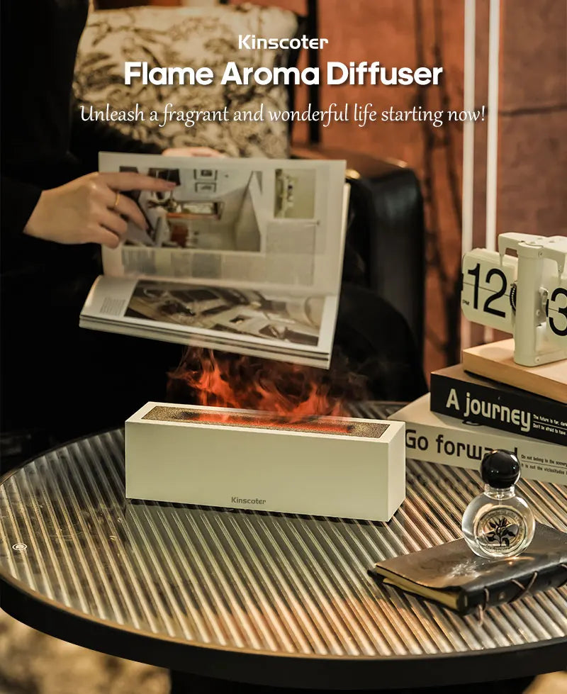 VivereHome Flame Air Humidifier & Aroma Diffuser