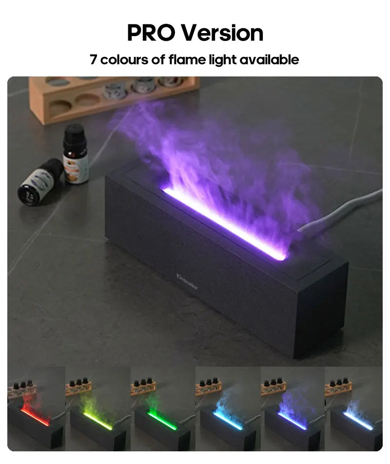 VivereHome Flame Air Humidifier & Aroma Diffuser