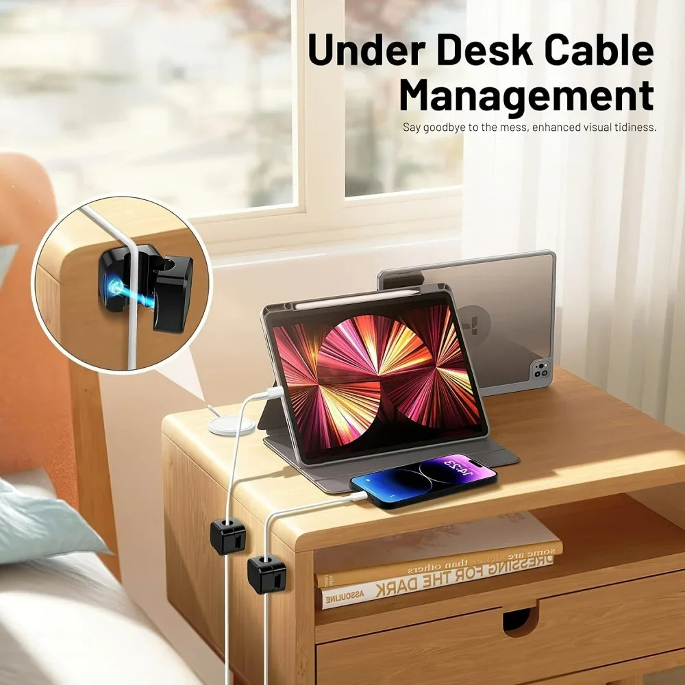 Vivere Home Premium Magnetic Cable Organizer Clips