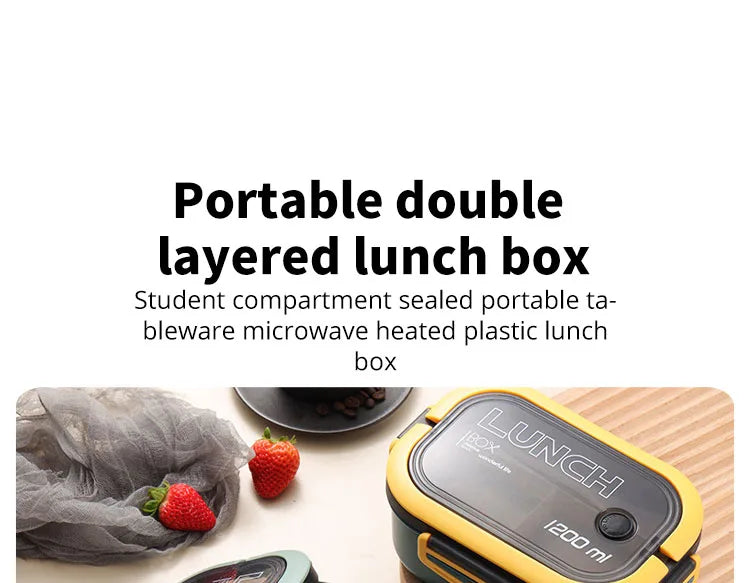 VivereHome Double-Layer Lunch Box