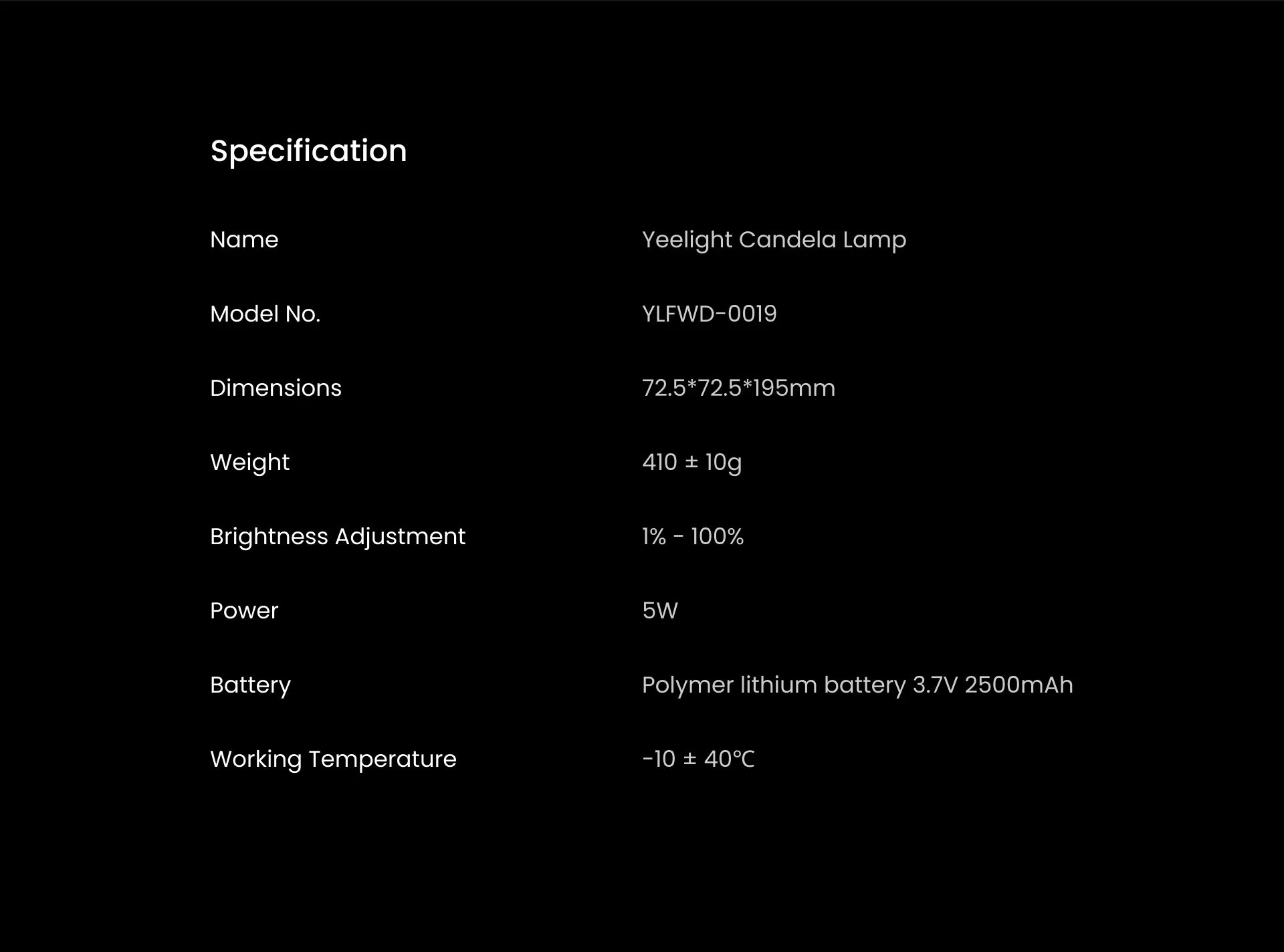 VivereHome™ Luminé Candela Ambient Table Lamp