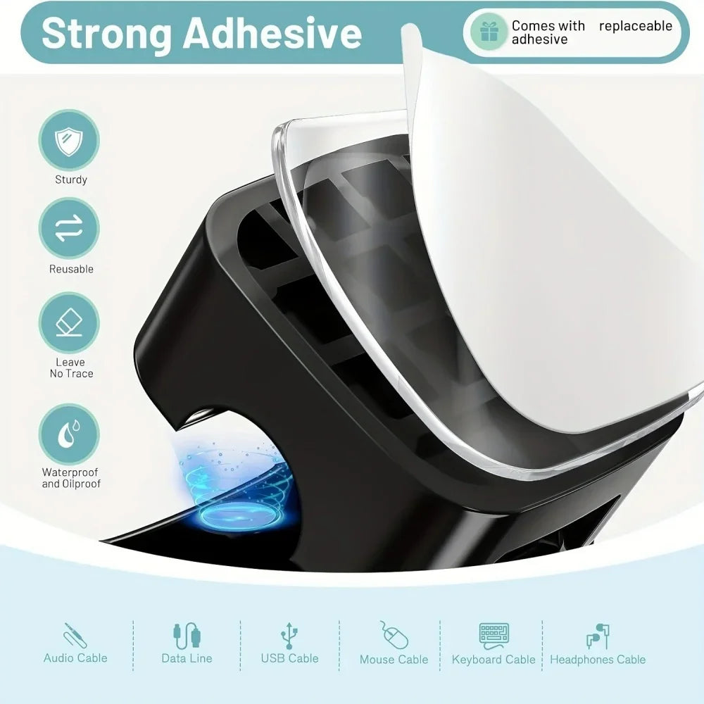 Vivere Home Premium Magnetic Cable Organizer Clips