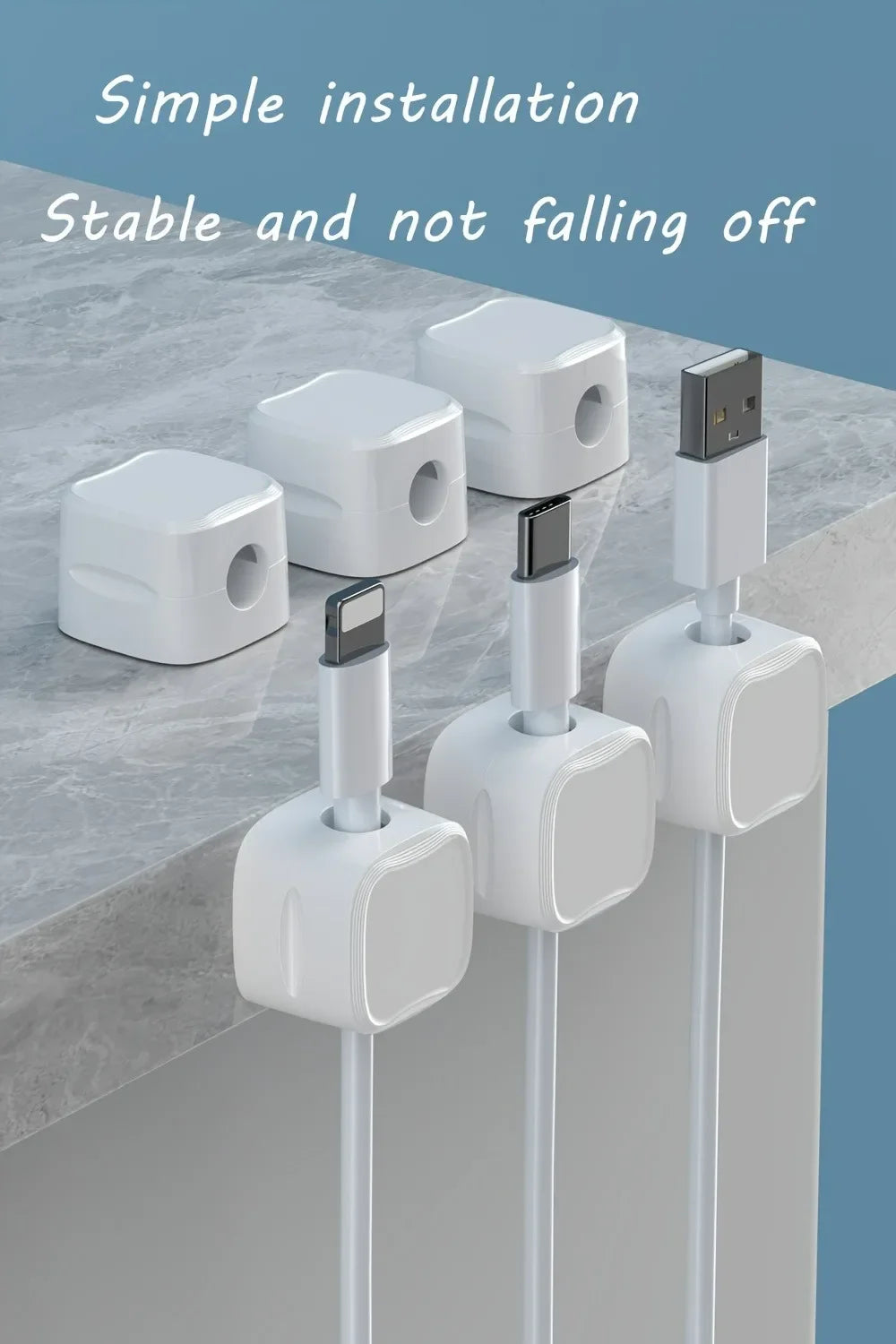 Vivere Home Premium Magnetic Cable Organizer Clips