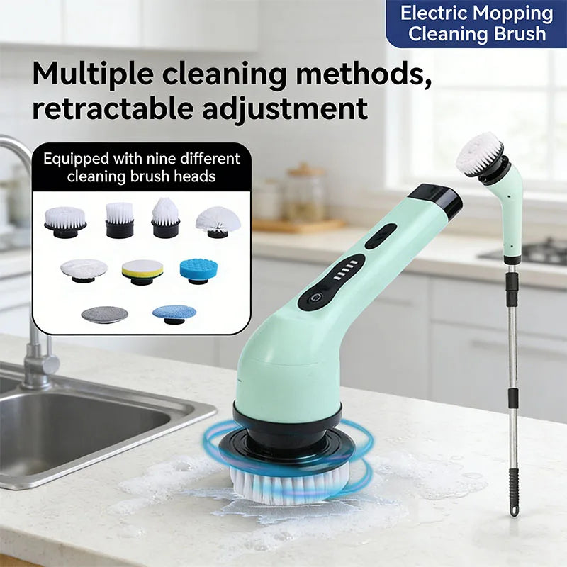 VivereHome 9-in-1 Electric Spin Cleaning Brush