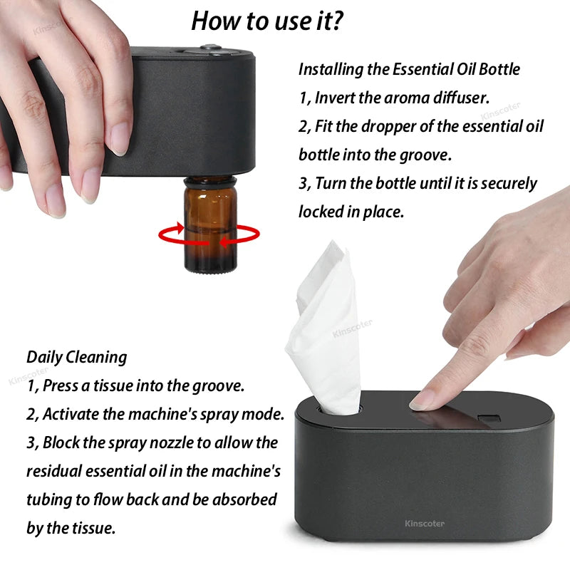 VivereHome™ PureScent Waterless Aroma Diffuser