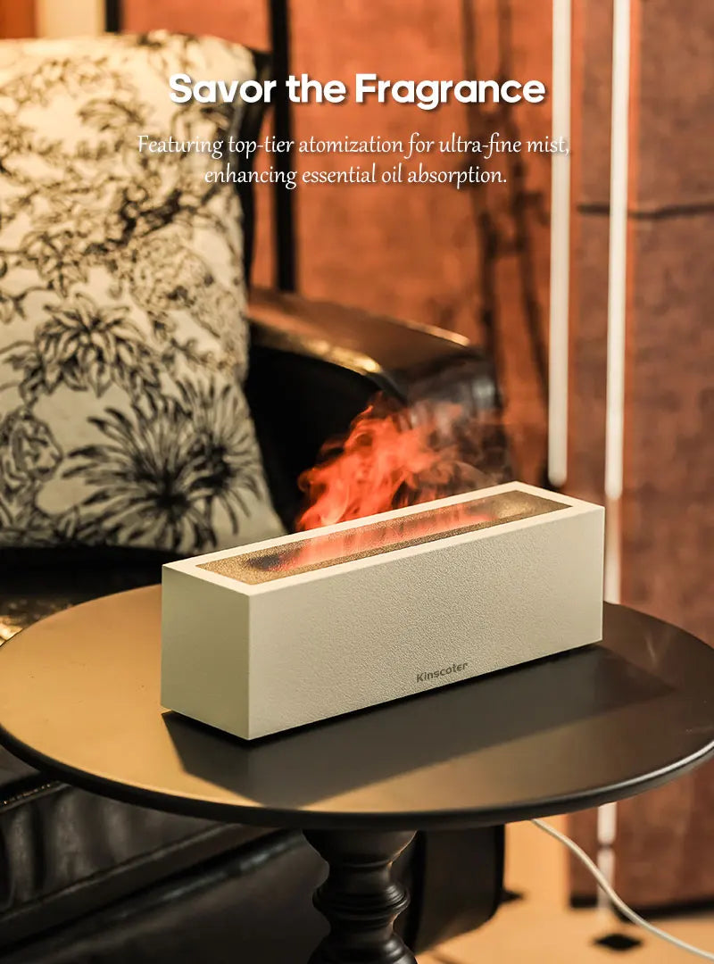 VivereHome Flame Air Humidifier & Aroma Diffuser
