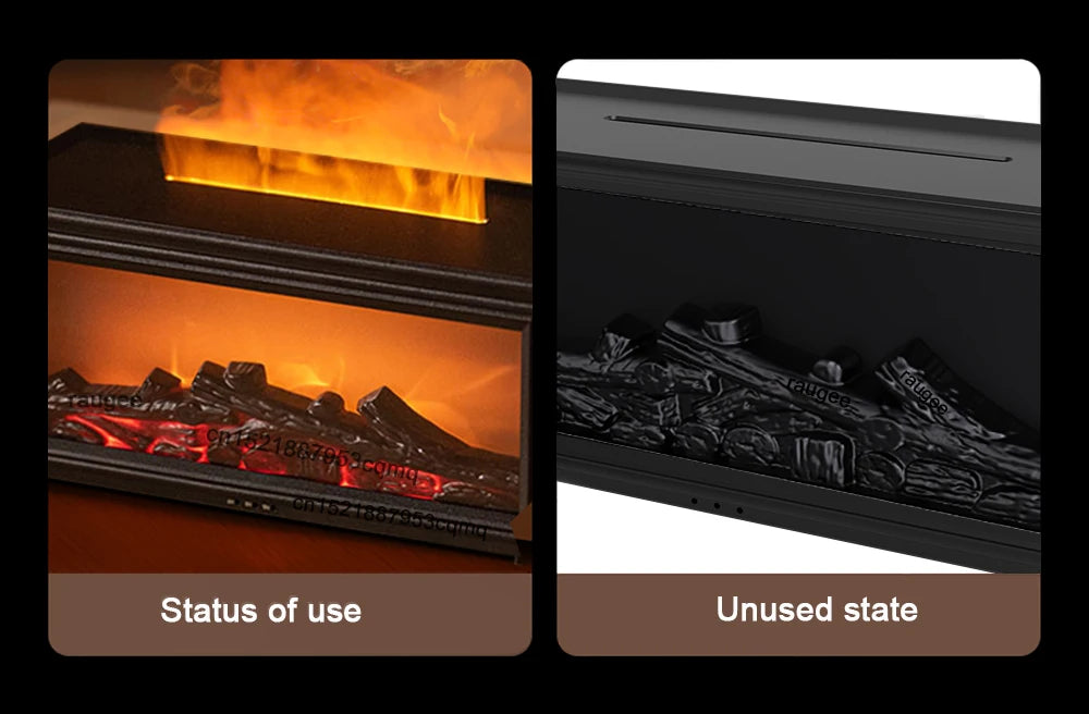 Vivere Home Aroma Air Humidifier Flame Fireplace