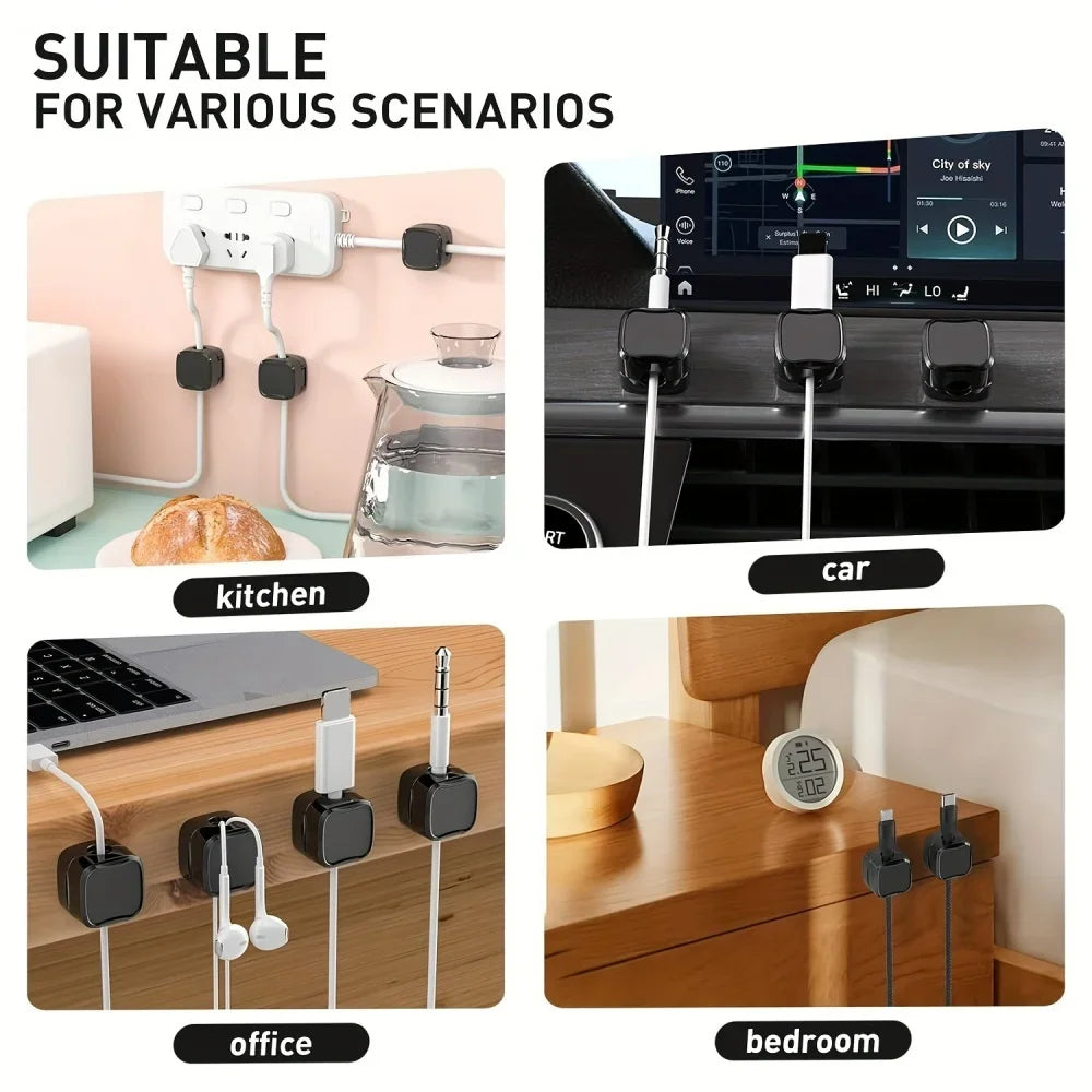 Vivere Home Premium Magnetic Cable Organizer Clips