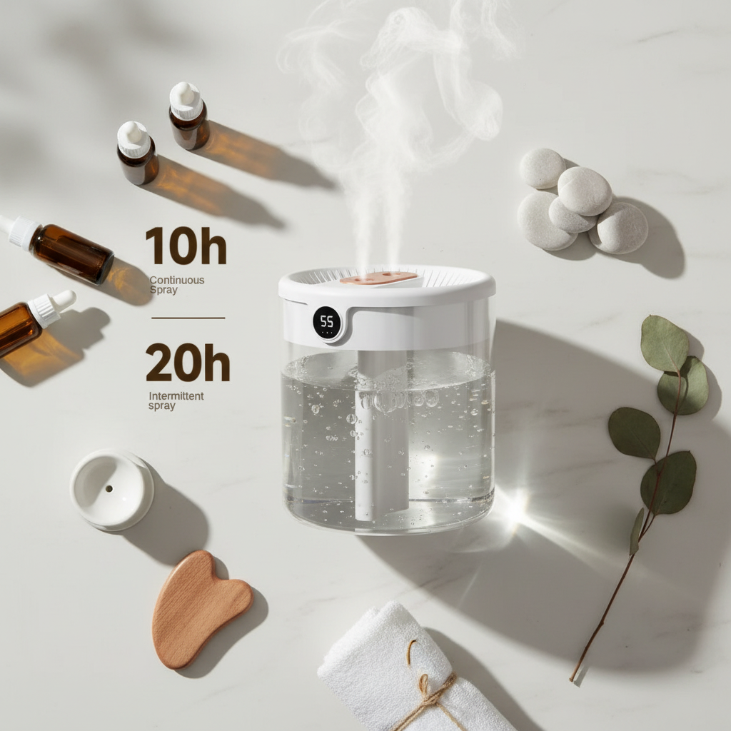 Elegant wellness flat lay