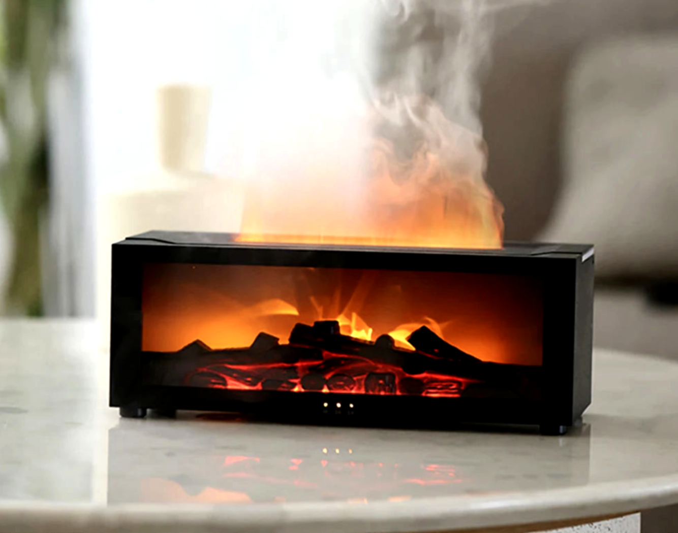 Vivere Home Aroma Air Humidifier Flame Fireplace