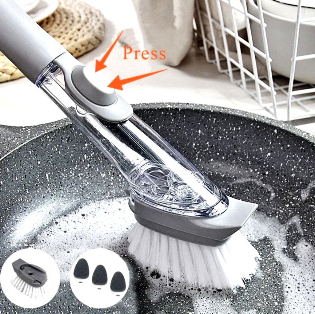 Vivere Home Kitchen Cleaning Brush 2 In 1