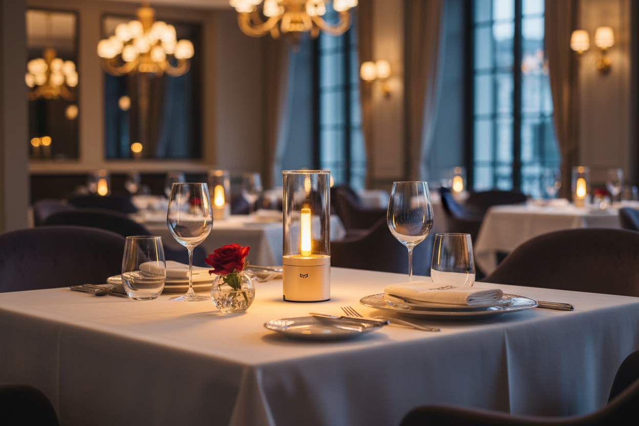 Fine dining table setting